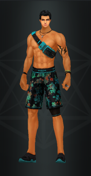 Сверкающий летний костюм