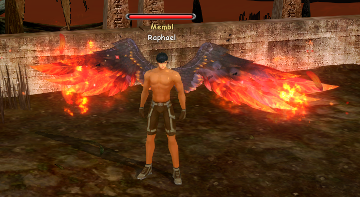 Красные огненные крылья